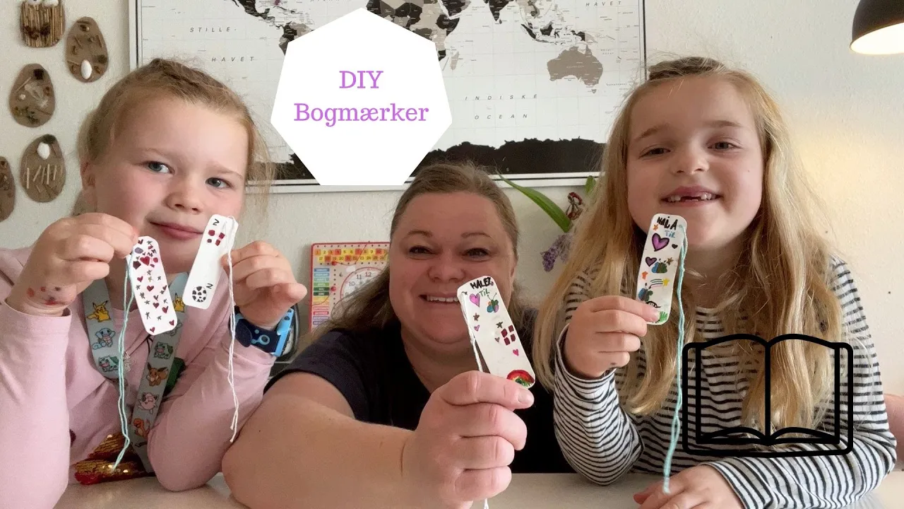 DIY BOGMÆRKER AF KRYMPEPLAST