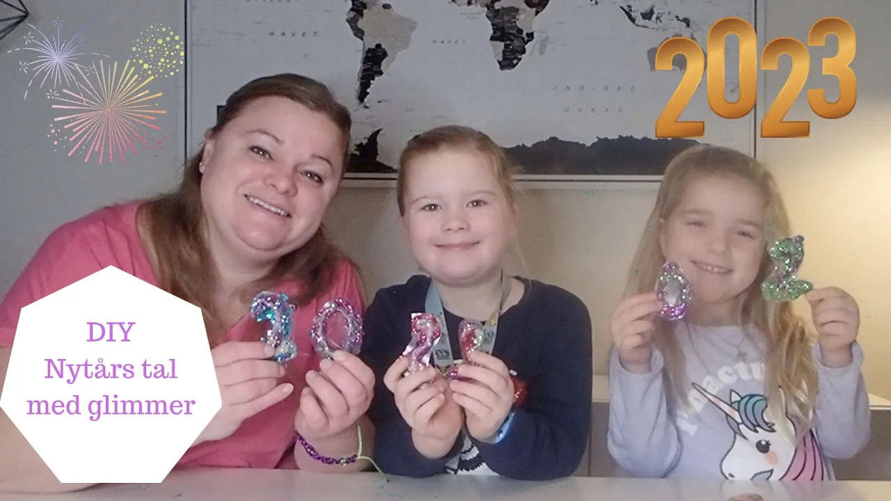 DIY NYTÅRS TAL MED GLIMMER