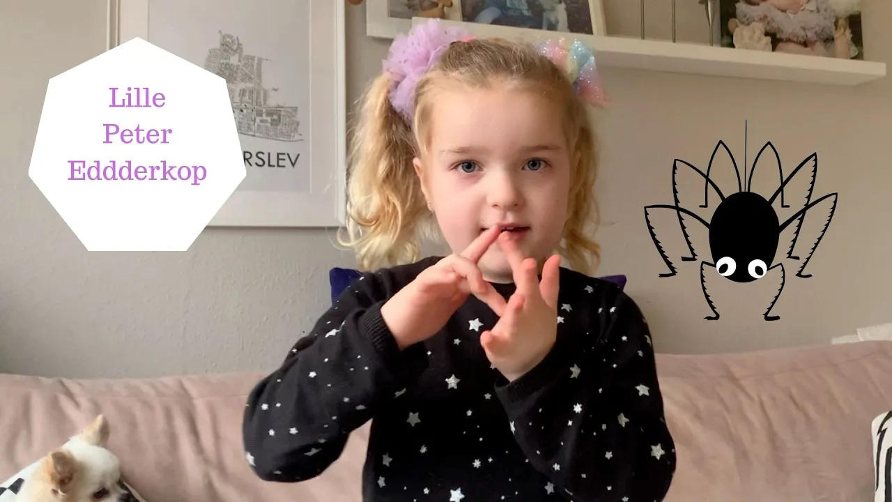 LILLE PETER EDDERKOP SYNGET AF HALEY PÅ 5 ÅR - DANSK BØRNESANG