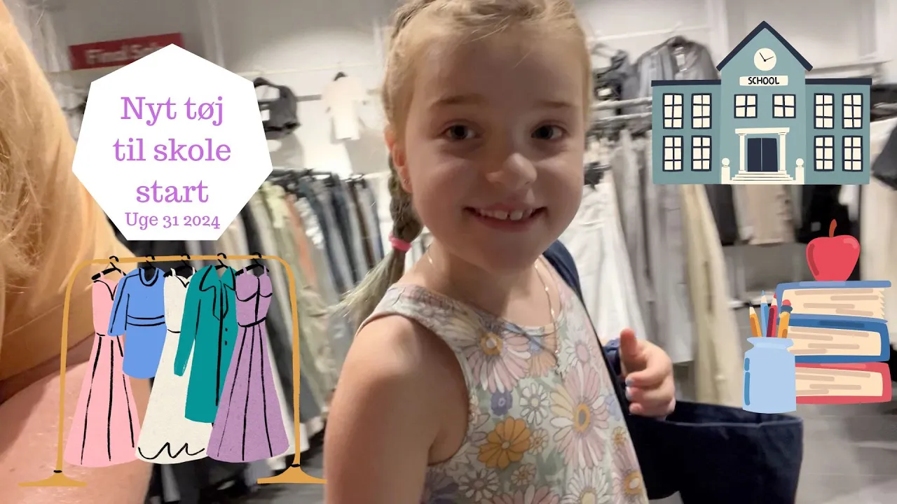 Pigerne Køber NYT TØJ til Første Skoledag
