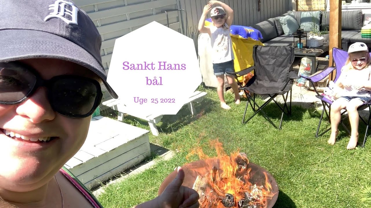 VI FEJRE SANKT HANS HJEMME MED BÅL OG SKUMFIDUSER