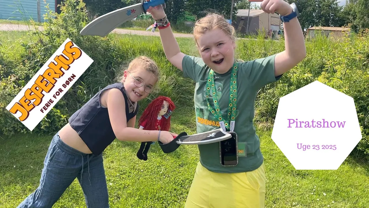 Vi skal til PIRATSHOW i JESPERHUS - Vi Hepper på BLÅ og Romkugle