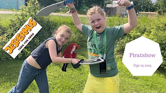 Vi skal til PIRATSHOW i JESPERHUS - Vi Hepper på BLÅ og Romkugle