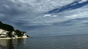 ASMR WHITE NOISE - STEVNS KLINT WAVES SOUND - CALMING WAY TO FALL ASLEEP