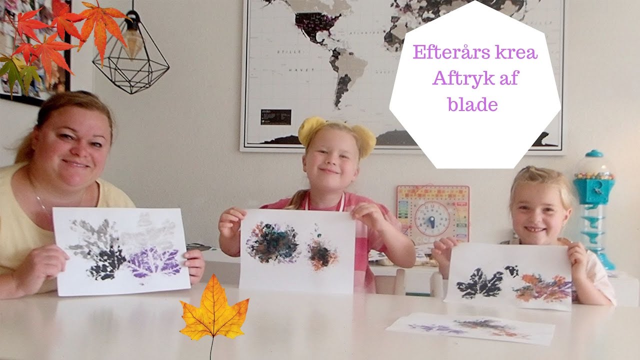 DIY EFTERÅR AFTRYK MED BLADE