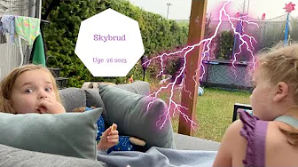 MEGA SKYBRUD - VI CAMPERE PÅ TERRESSEN I TORDENVEJR