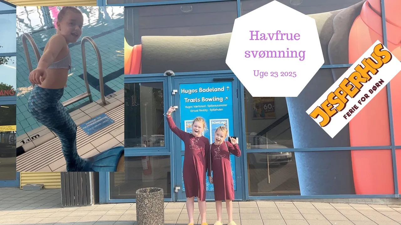 Havfrue svømning i Jesperhus