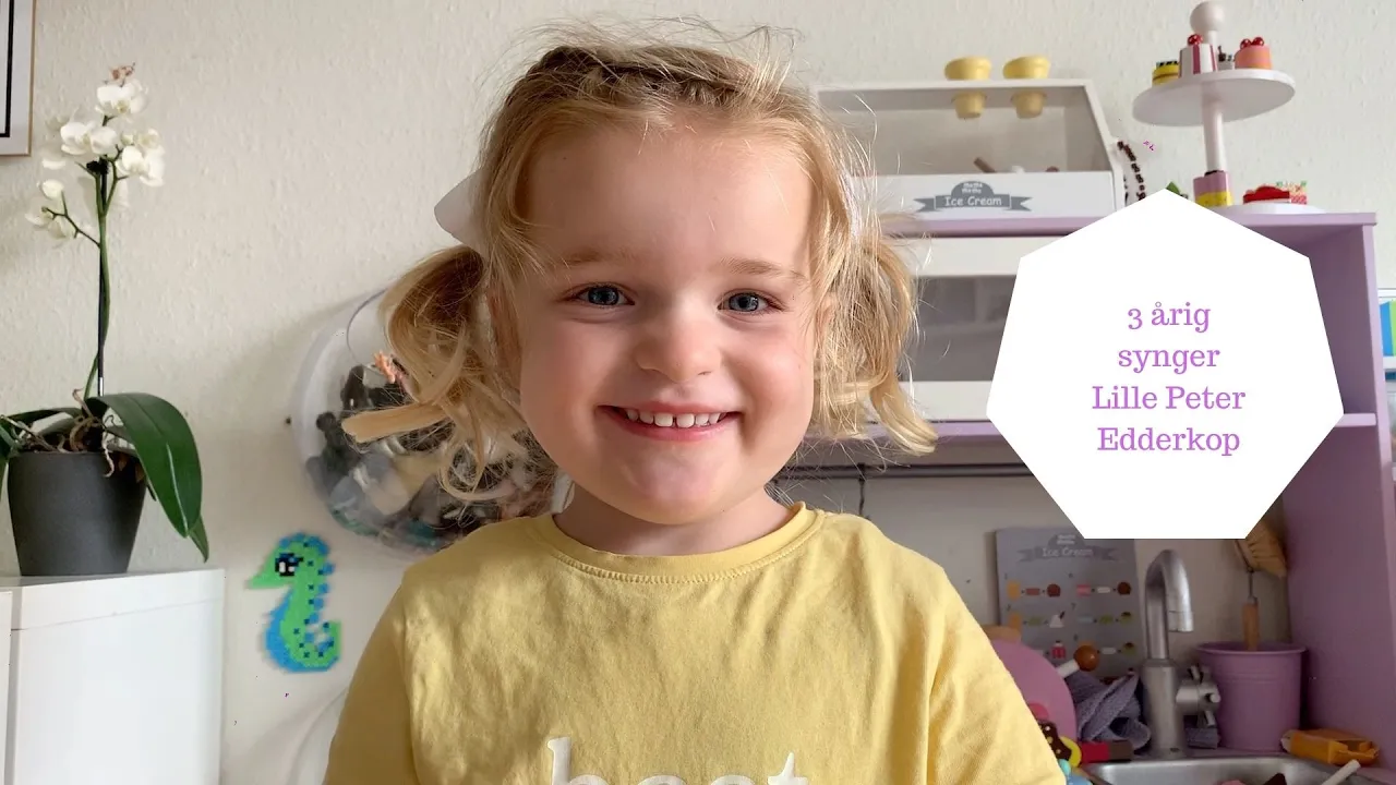 3 ÅRIG SYNGER LILLE PETER EDDERKOP - HALEY 3 ÅR