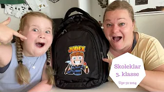 Hvad der er i min SKOLETASKE til Første Skoledag i 3. klasse