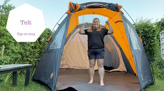 SLÅR TELT OP HELT ALENE MEN BLIVER SYG INDEN VI SKAL SOVE