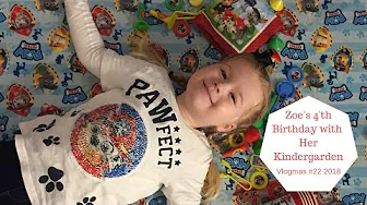 Zoe's 4'th Birhtday With Her Kindergarden - 24 Days of Vlogmas 2018 #22