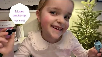 6 ÅRIGE HALEY LIGGER SIN EGEN MAKE-UP