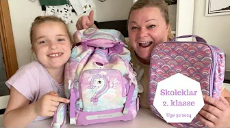 Hvad er der i min SKOLETASKE til Første Skoledag 2. Klasse