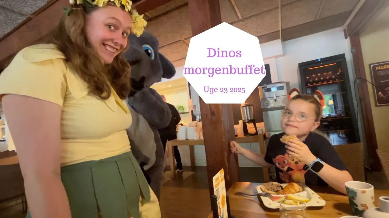 Vi spiser DINOS Morgenbuffet i JESPERHUS den første morgen