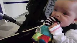 Haley got her first little tooth