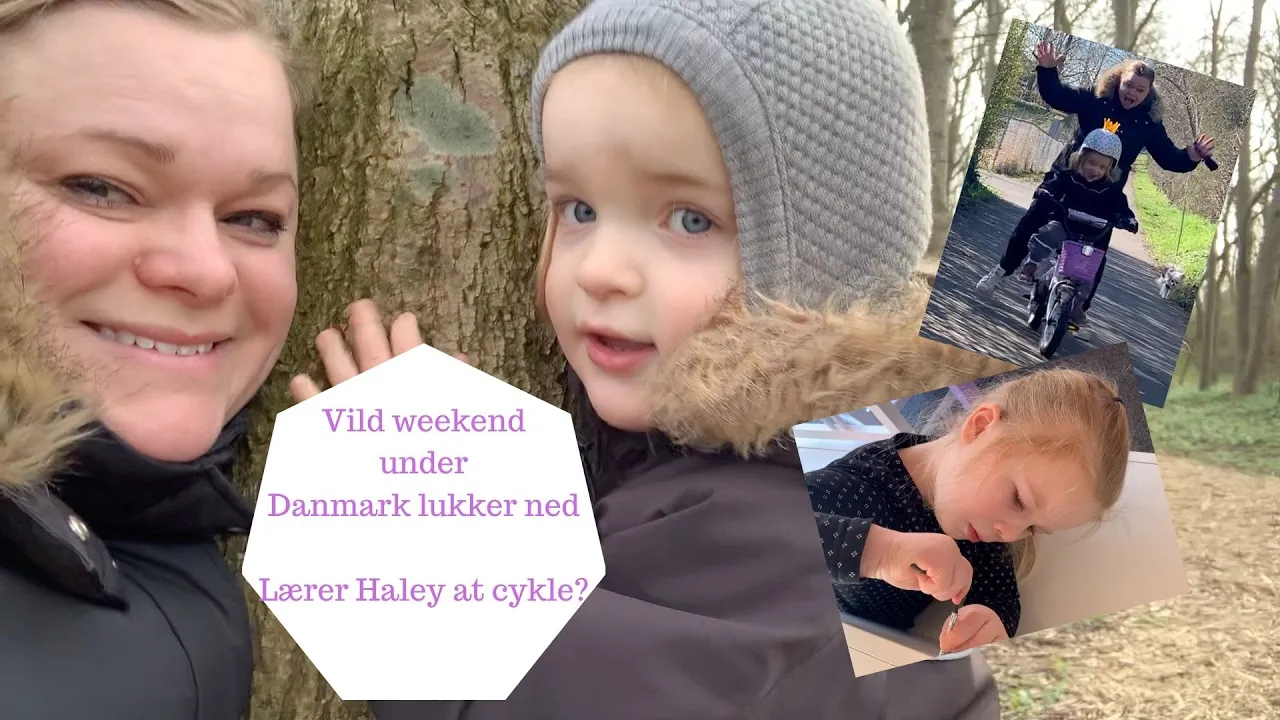 VILD WEEKEND UNDER DANMARK LUKKER NED - NOT (Lærer Haley at cykle?)