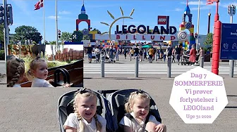 DAG 7 SOMMERFERIE 2020 - VI PRØVER FORLYSTELSER I LEGOLAND