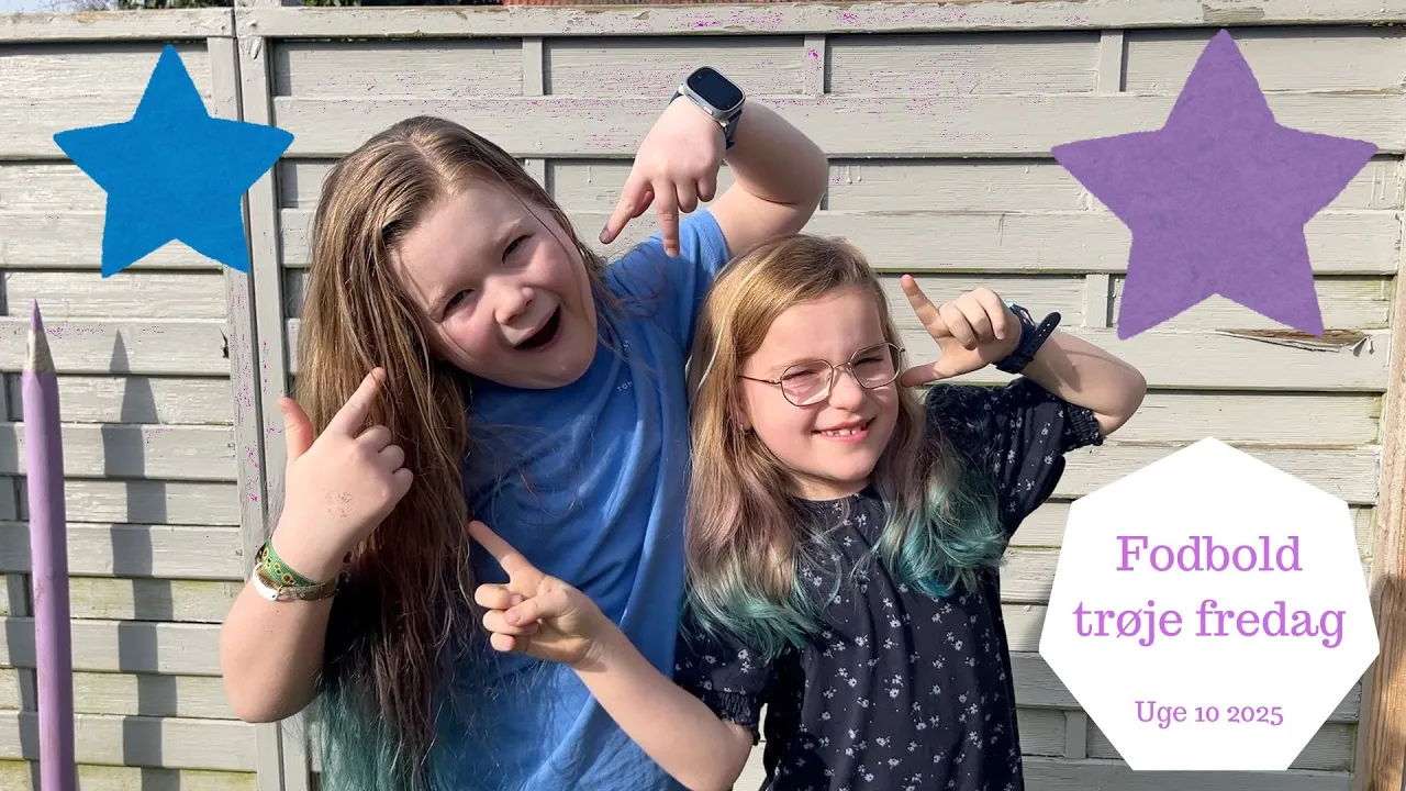 Pigerne får Farvet håret LILLA og BLÅT