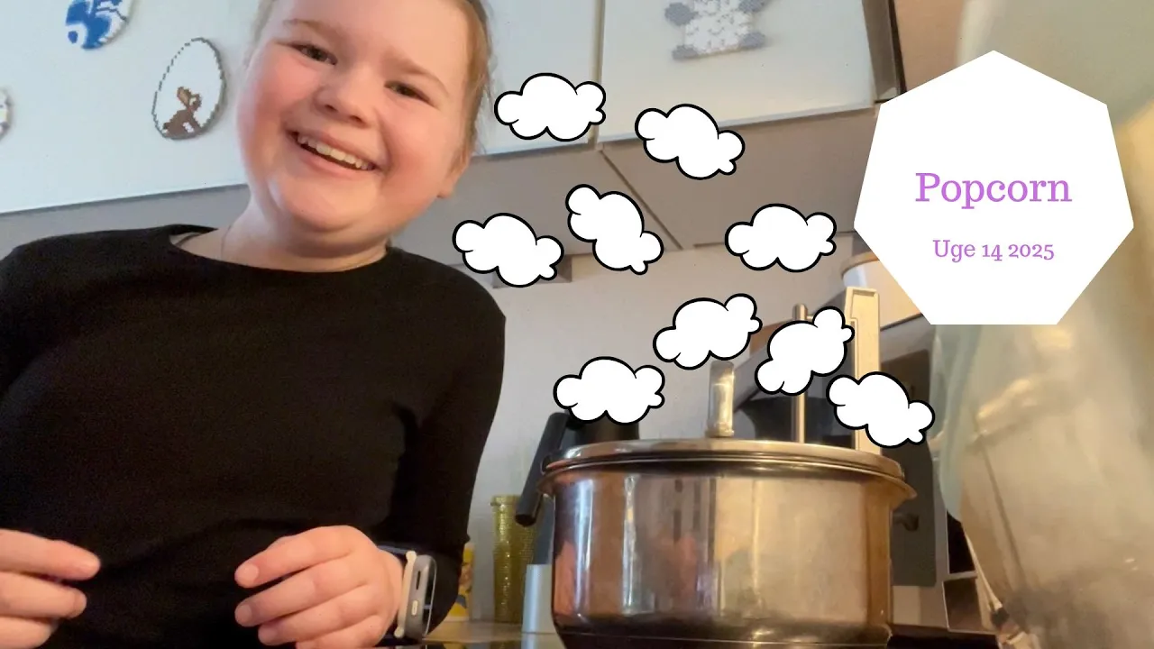 Zoe laver helt selv POPCORN efter et sjovt forsøg