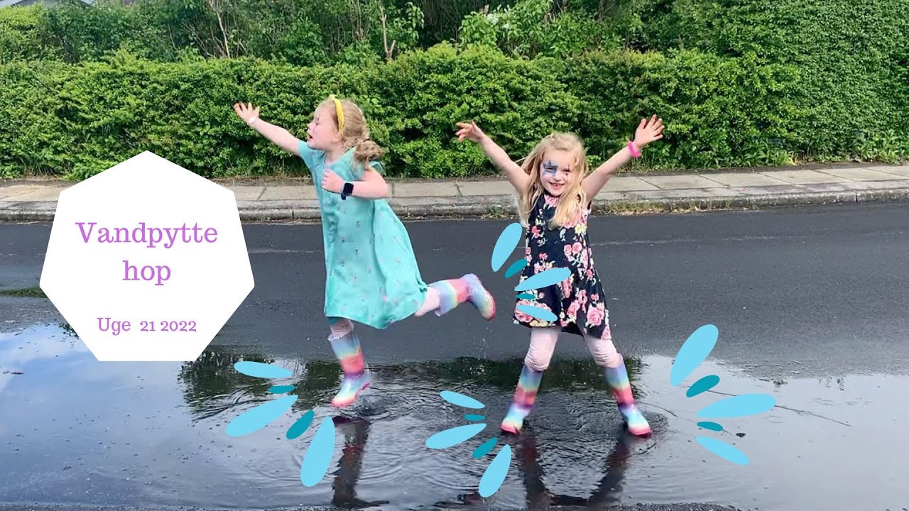 VI HOPPER I VANDPYTTER OG BLIVER MEGA VÅDE