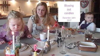 Blowing out candles (Day 16 of our daily vlogmas 2017)