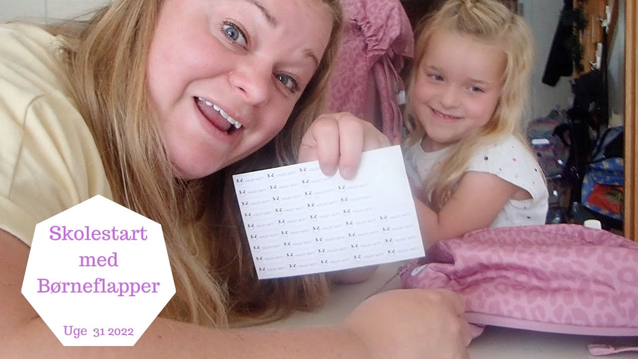 HALEY GØR KLAR TIL SKOLESTART MED BØRNEFLAPPER