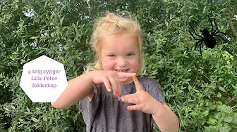 4 årig synger LILLE PETER EDDERKOP - DANSK BØRNESANG