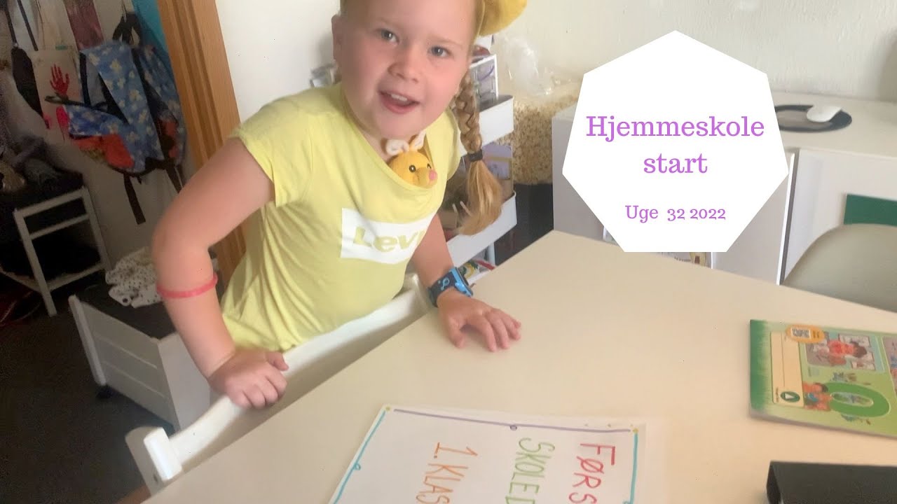 ZOES FØRSTE SKOLEDAG I 1.  KLASSE I HJEMMESKOLEN