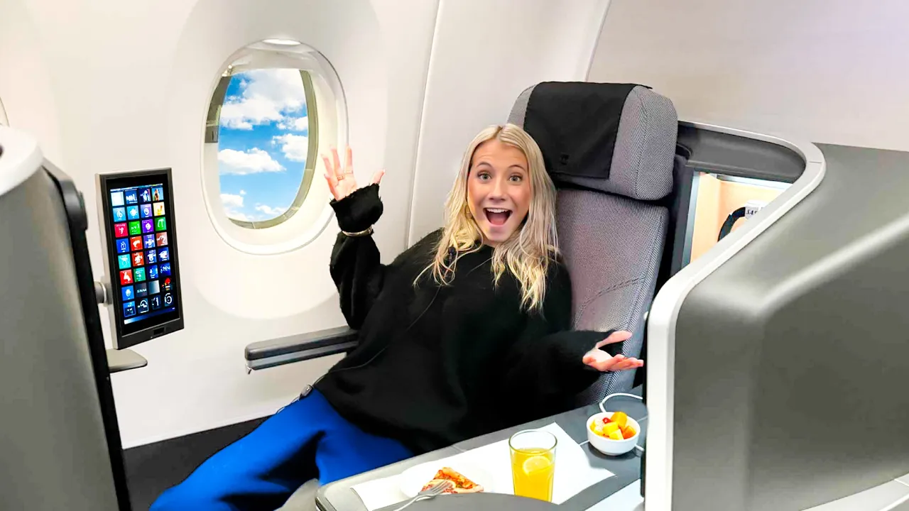 Flyver på Business Class for første gang!