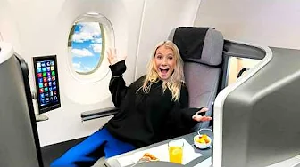 Flyver på Business Class for første gang!