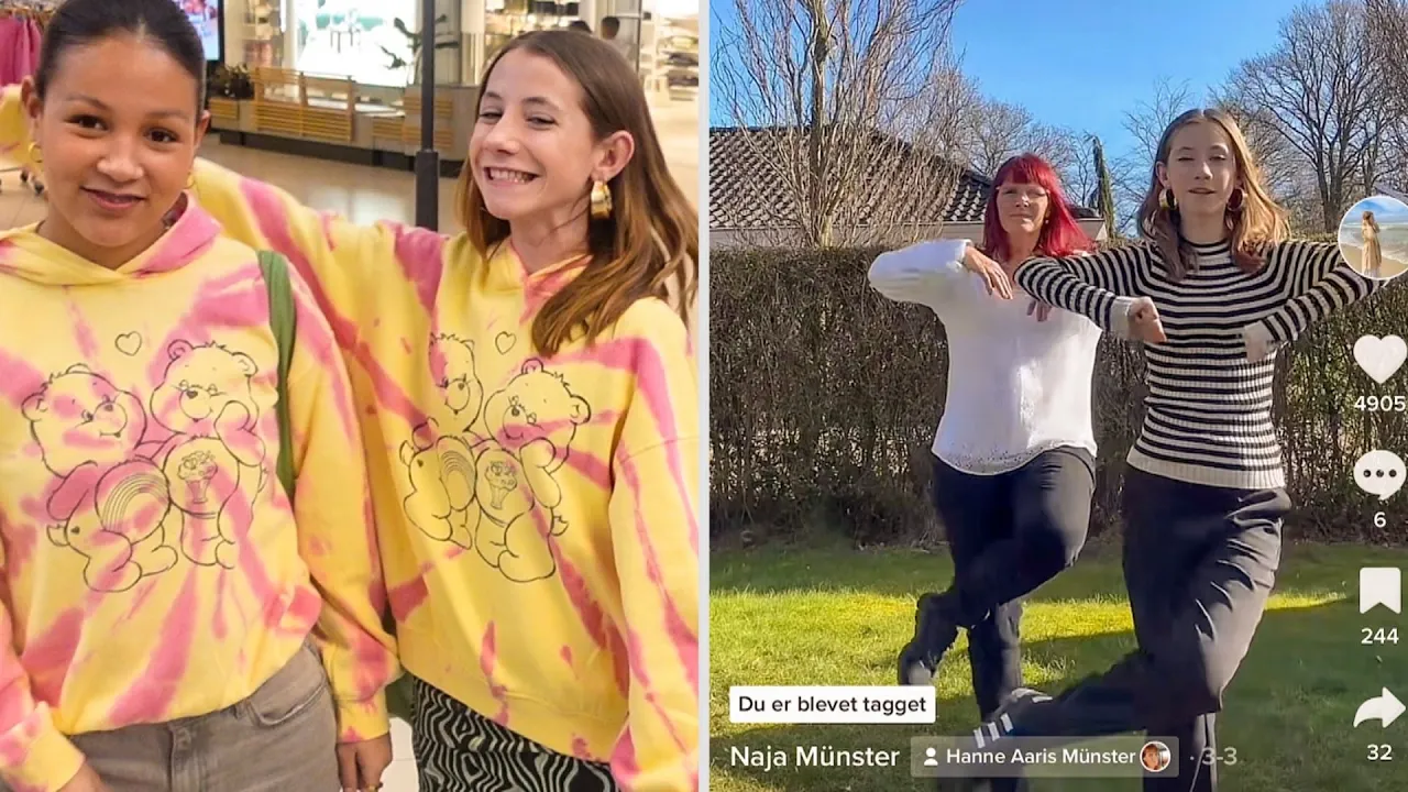 TikTok, fotoshoot og venindebesøg