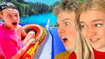 Folk der har bygget Vandrutsjebaner i Baghaven!