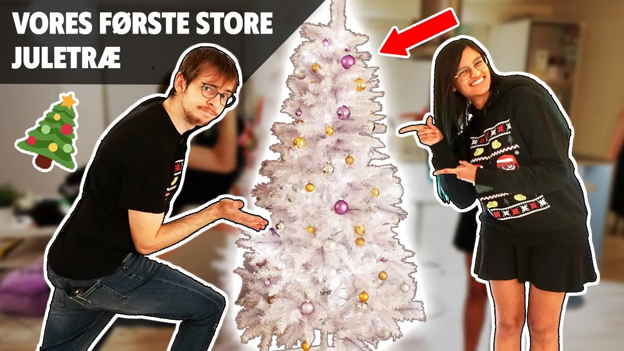 Pynter vores FØRSTE juletræ 🎄