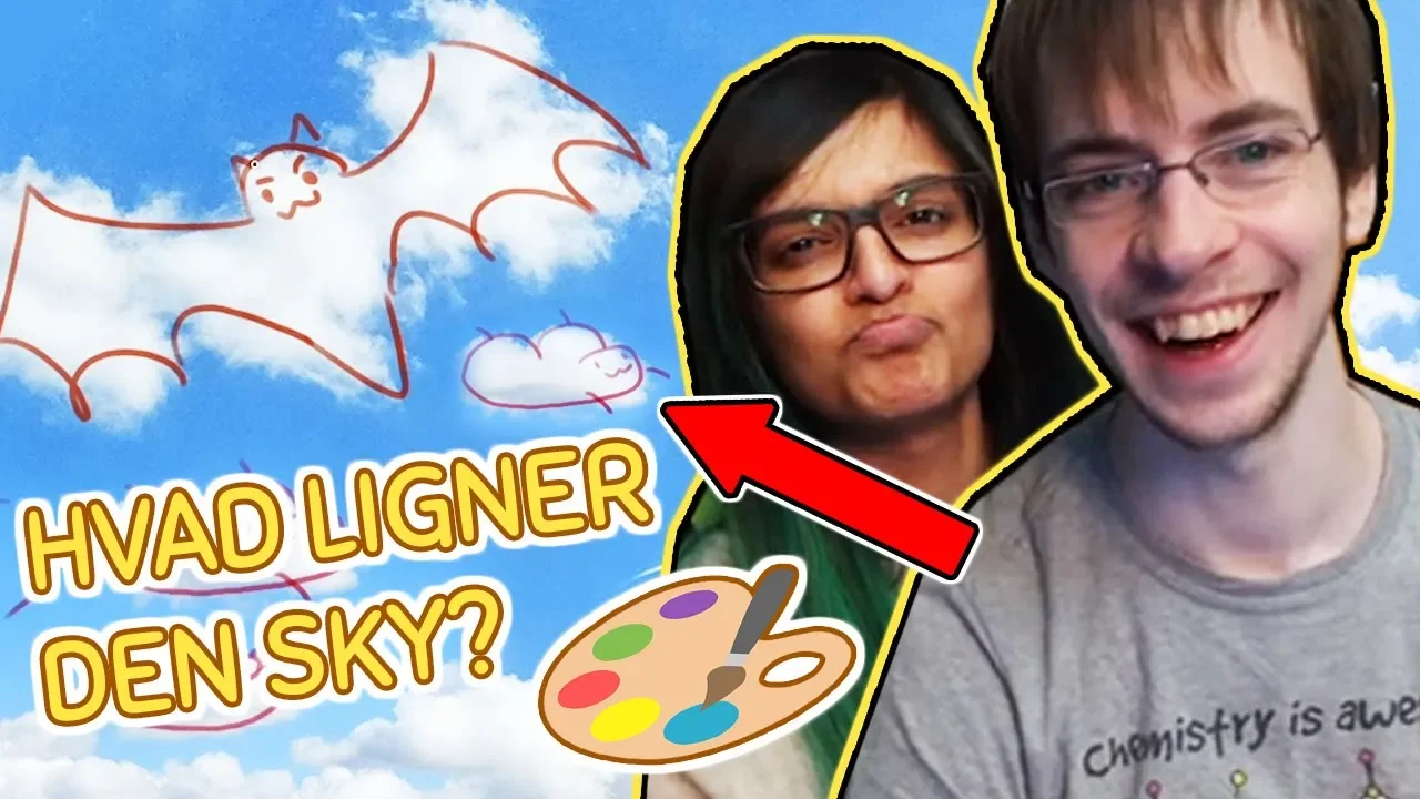 Monstre og numser i himlen? ☁️ | Tegner på skyer