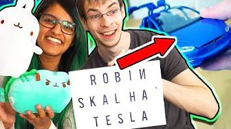 ROBIN FIK EN TESLA? |  Sidste fan-gaver fra vores shows 😍🎁