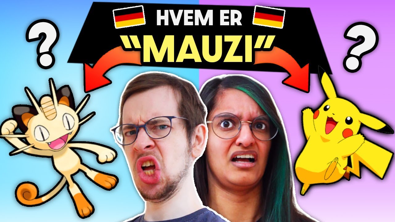 Gætter Pokemon navne... PÅ TYSK!?