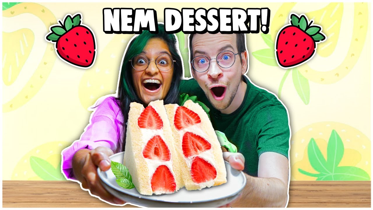 Vi Laver JORDBÆR SANDWICH 🍓🥪 (NEMT!)