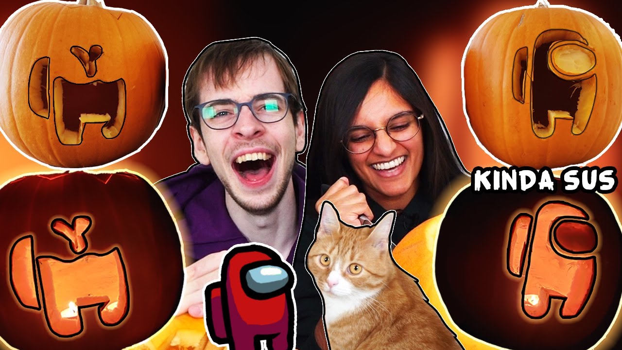 VI SKÆRER AMONG US GRÆSKAR 2020 🎃 (kinda sus)