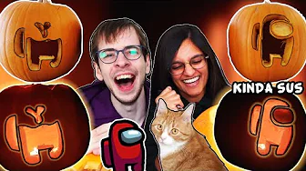 VI SKÆRER AMONG US GRÆSKAR 2020 🎃 (kinda sus)