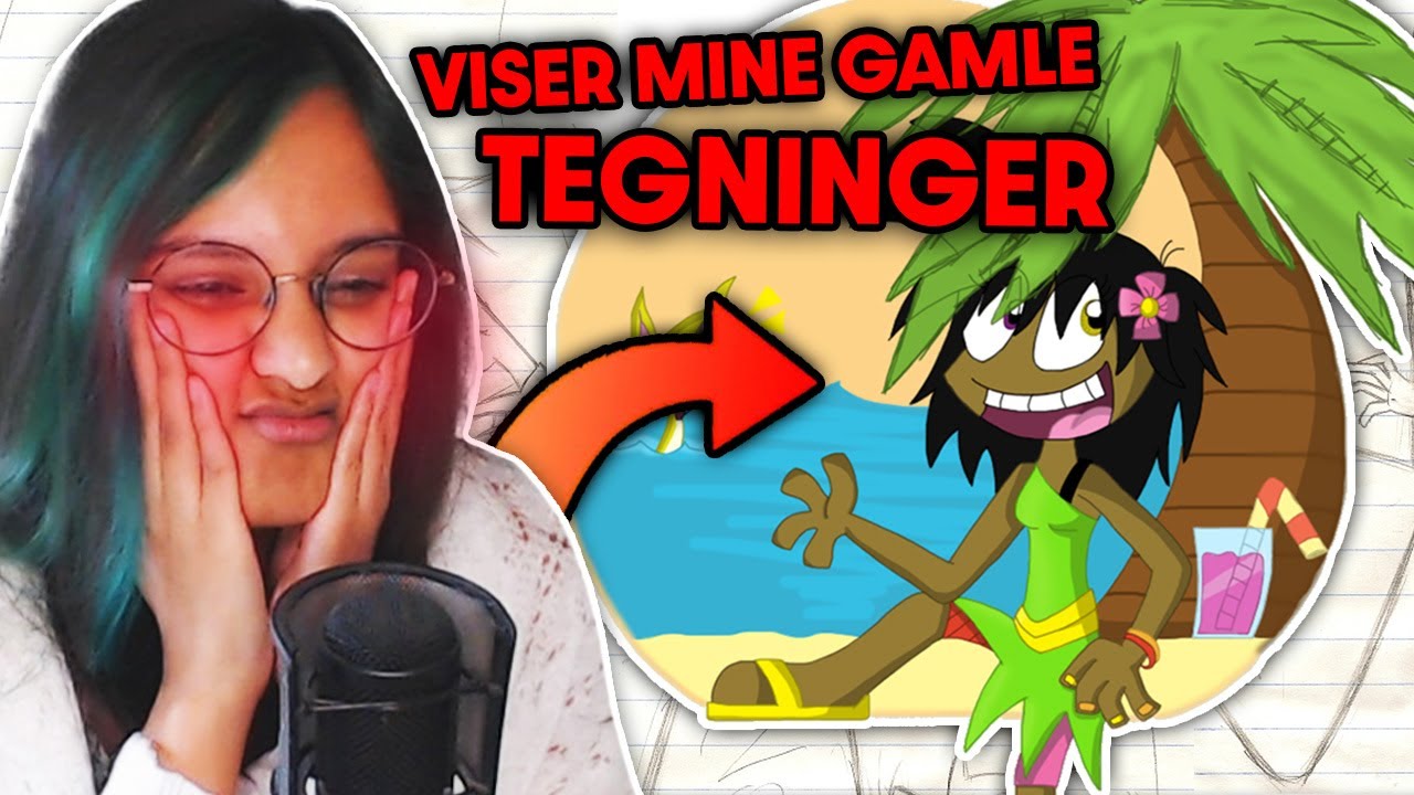 VISER MINE GAMLE TEGNINGER 🎨