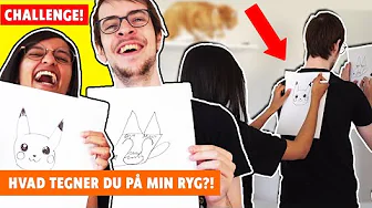 Tegner på hinandens ryg CHALLENGE 🖌️