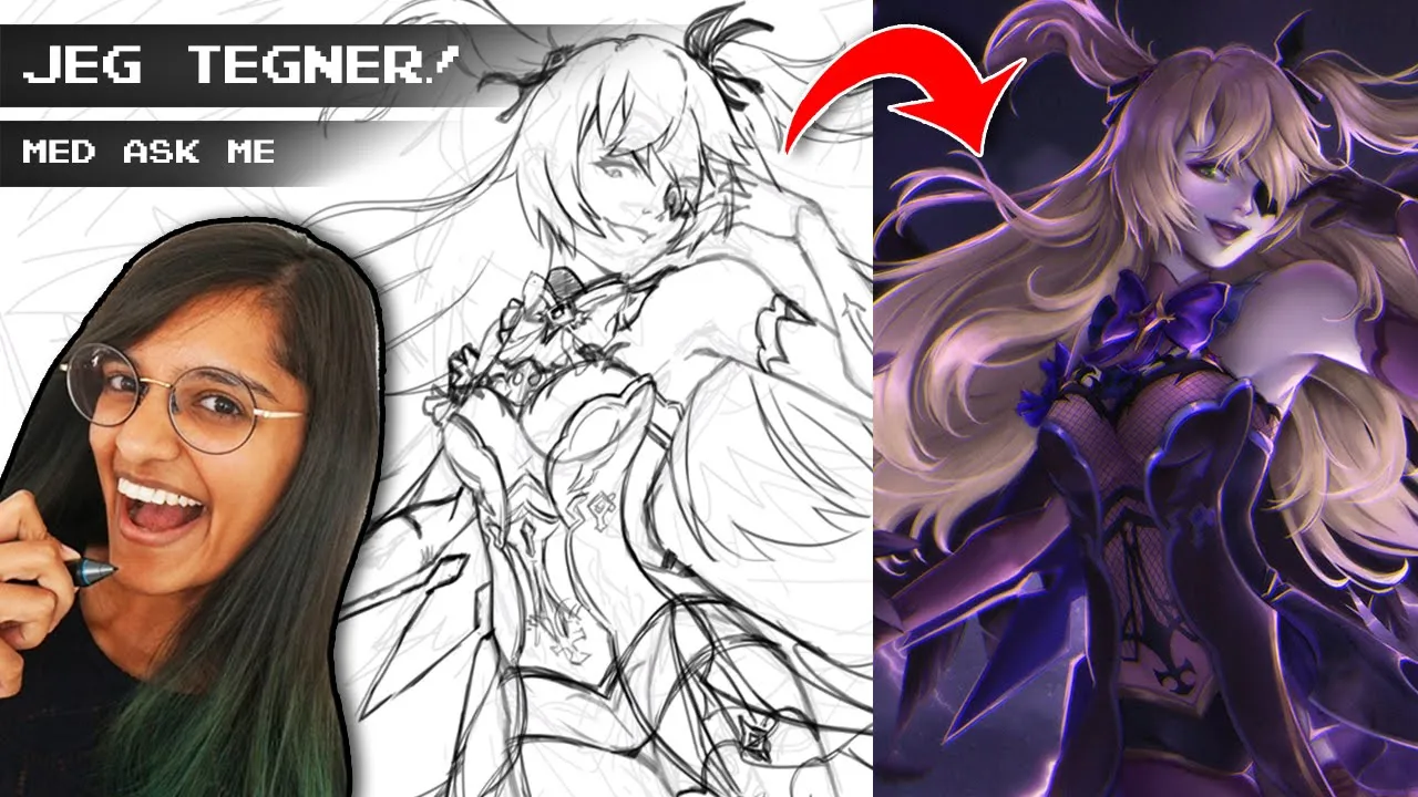 Q&A med Samrita, IMENS JEG TEGNER 🎨