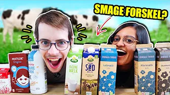 KAN VI GÆTTE HVILKEN MÆLK? 🥛🐄 Blindsmagning