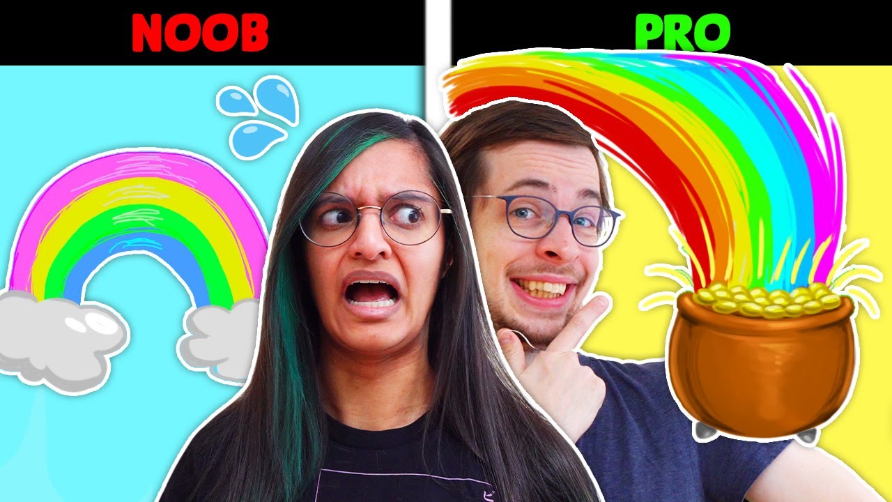 HVEM KAN TEGNE DEN FLOTTESTE REGNBUE? 🌈 - Roblox Speed! Draw!