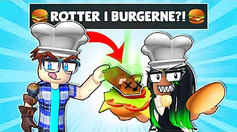 VI ER KOKKE (Griller rotter!) 🐭 🍔 - Roblox Cook Burgers