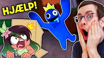 VI BLIVER JAGTET AF RAINBOW FRIENDS I ROBLOX 😲