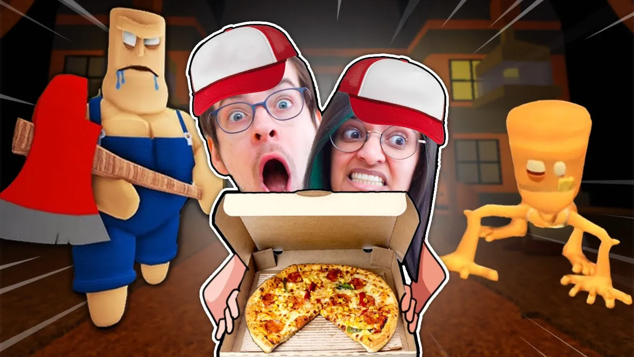 VI AFLEVEREDE PIZZA TIL DET FORKERTE HJEM 🍕 - Roblox Obby