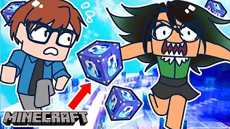 Lad os RACE i vandet! | Water Lucky Block Race! Dansk Minecraft