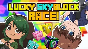 SØDE SAMMIE MED BAZOOKA - Lucky Skyblock Race!