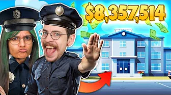 Vi bygger den STØRSTE POLITI STATION i Roblox Police Tycoon 🚓